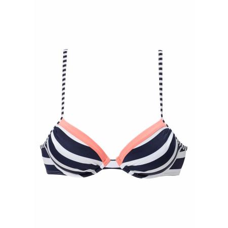 Kangaroos KangaROOS Bikinitop navy / abrikoos / wit