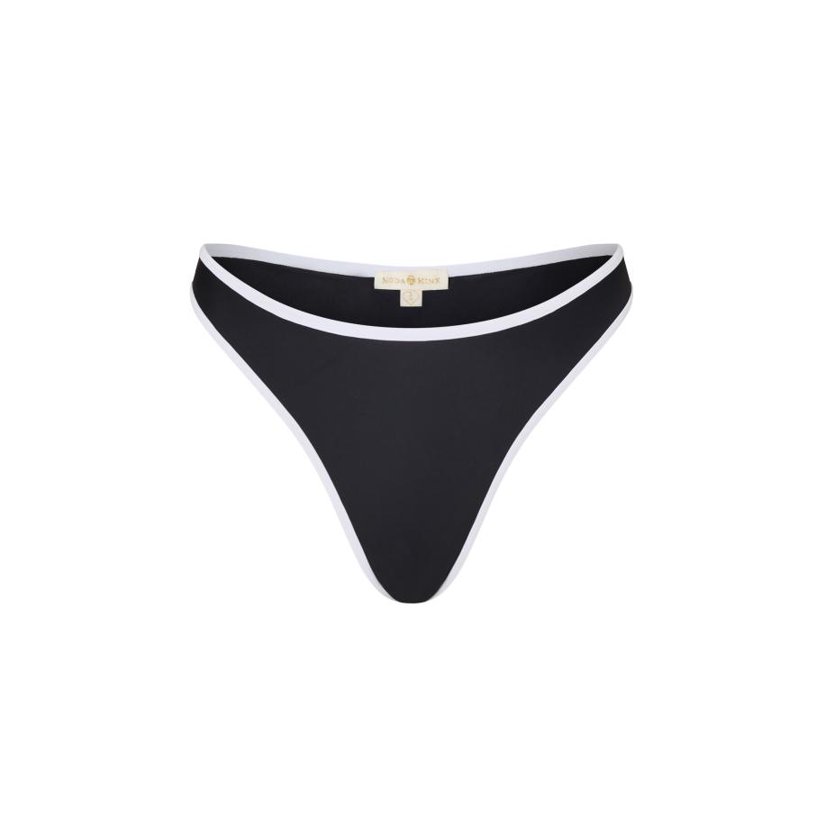 Moda Minx Moda Minx Bikinibroek Contrast Binding zwart / wit -