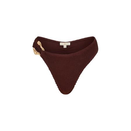 Moda Minx Moda Minx Bikinibroek Scrunch donkerbruin