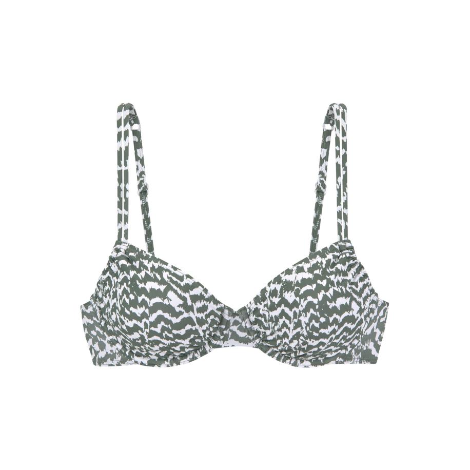 Lascana LASCANA Bikinitop olijfgroen / wit -