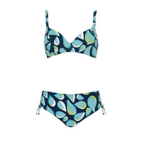 Sunflair SUNFLAIR Bikini turquoise / donkerblauw / appel / wit