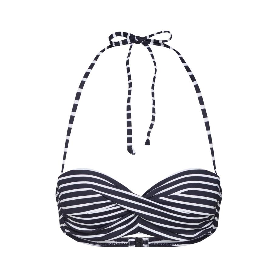 s.Oliver Bikinitop Hill zwart / wit Zwart