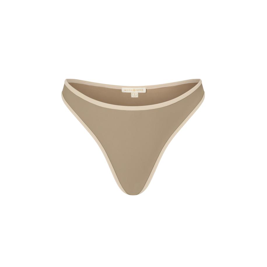 Moda Minx Moda Minx Bikinibroek Contrast Binding crème / greige -