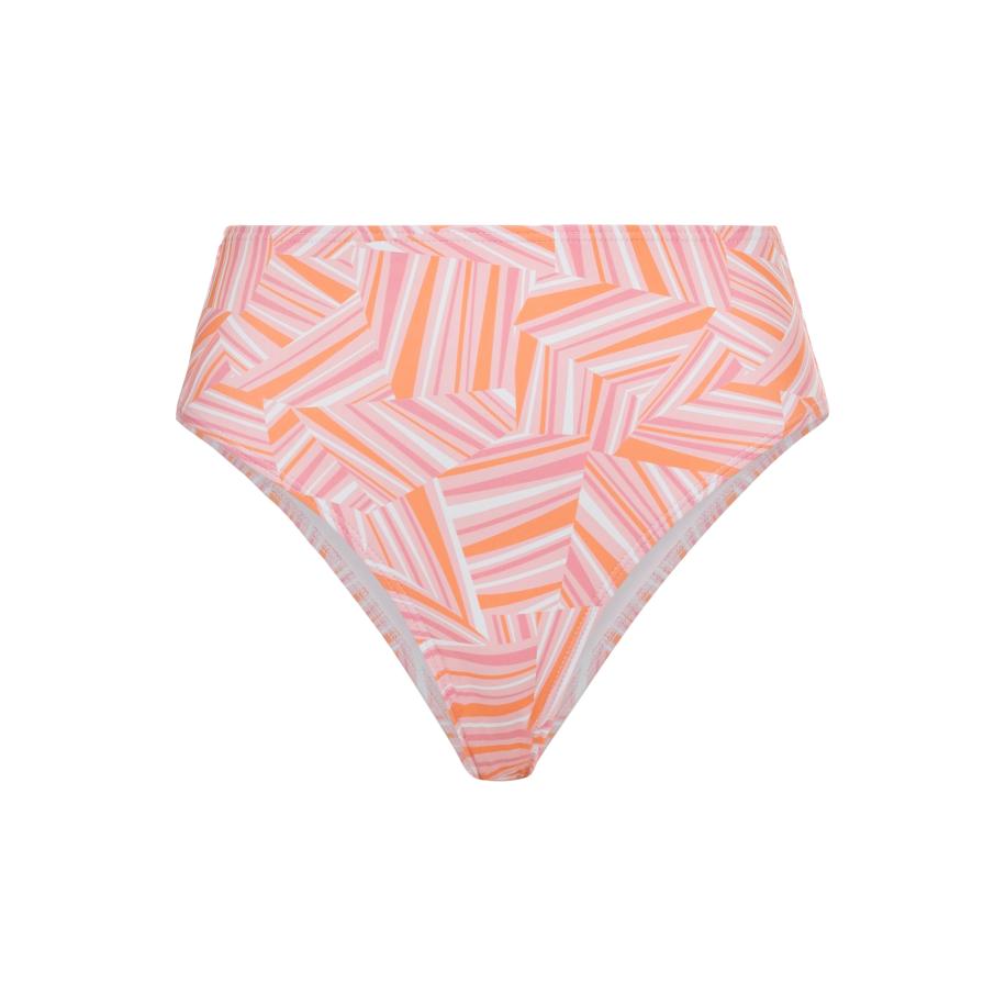 Lascana LSCN by LASCANA Bikinibroek Lisa oranje / rosa / wit -