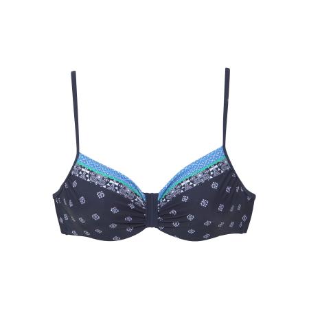 Lascana LASCANA Bikinitop blauw / lichtblauw / wit