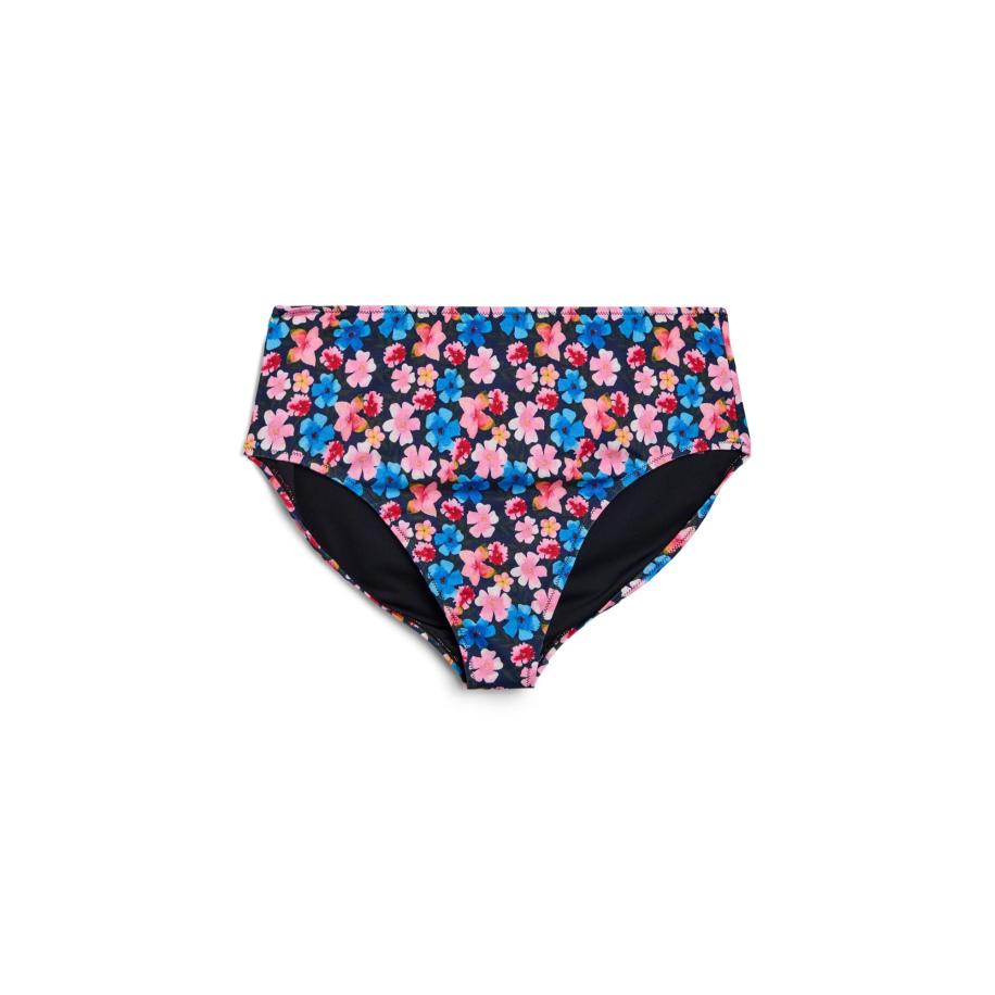 Zizzi Swim by Zizzi Bikinibroek Caanne blauw / pink / rood / zwart -