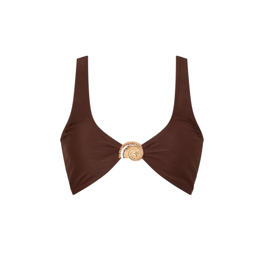 Moda Minx Moda Minx Bikinitop Nautilius Shell bruin -