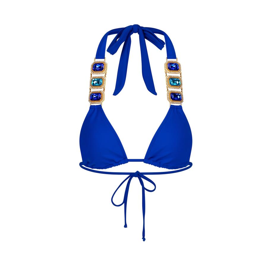 Moda Minx Moda Minx Bikinitop Boujee blauw / turquoise / goud -