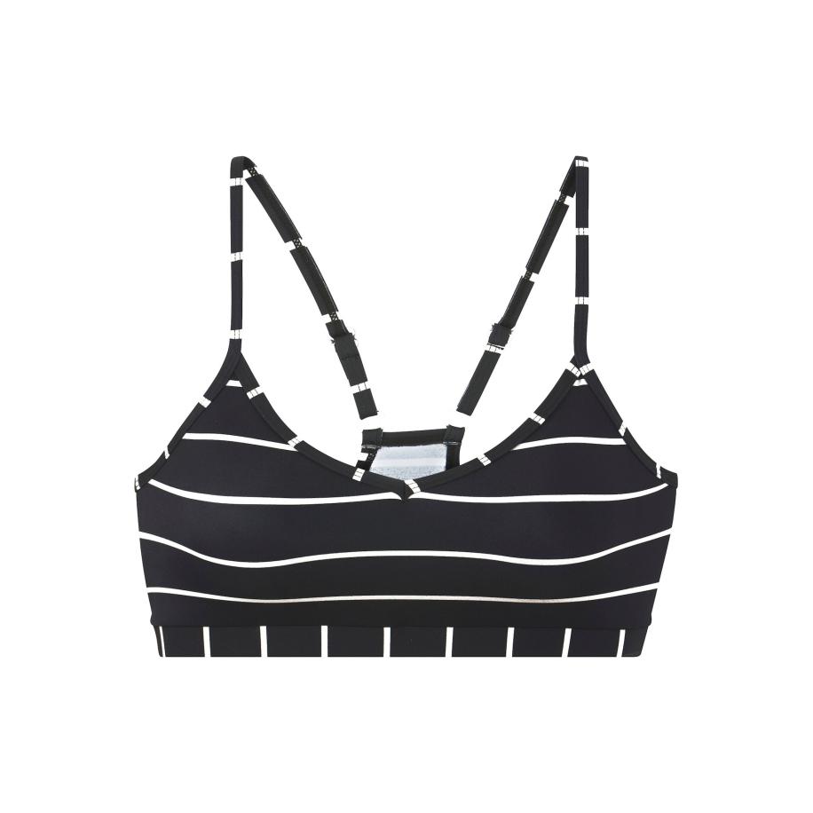 BENCH Bikinitop zwart / wit Zwart
