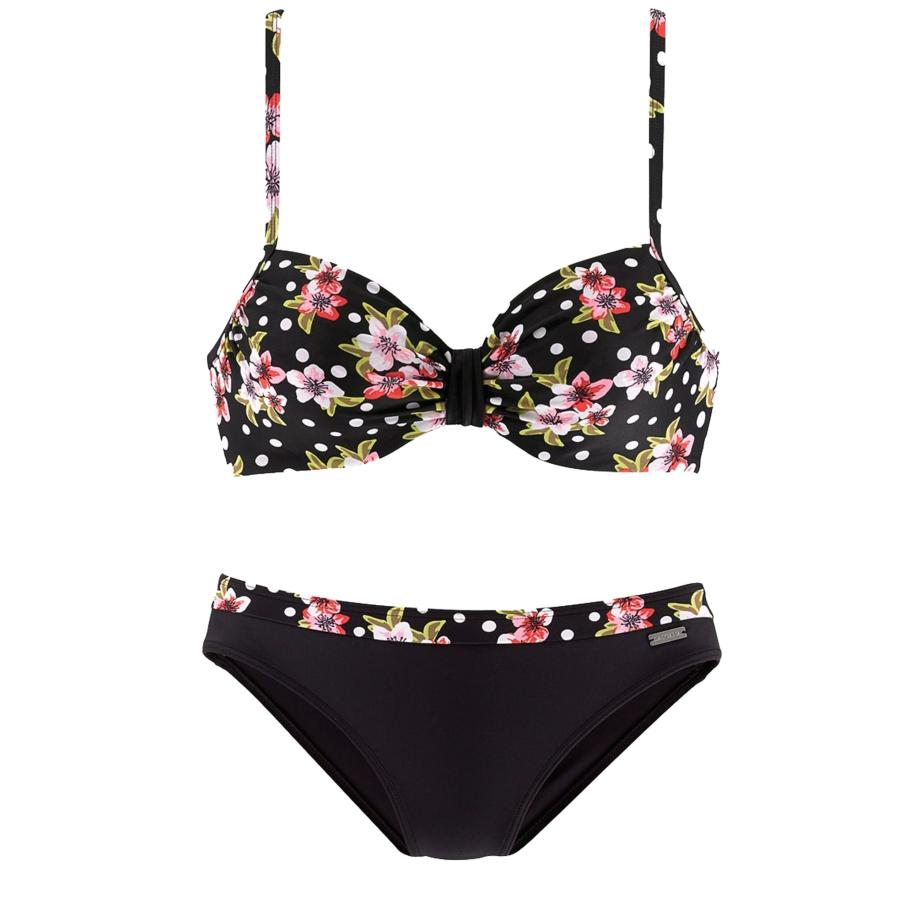 Lascana LASCANA Bikini gemengde kleuren / zwart -
