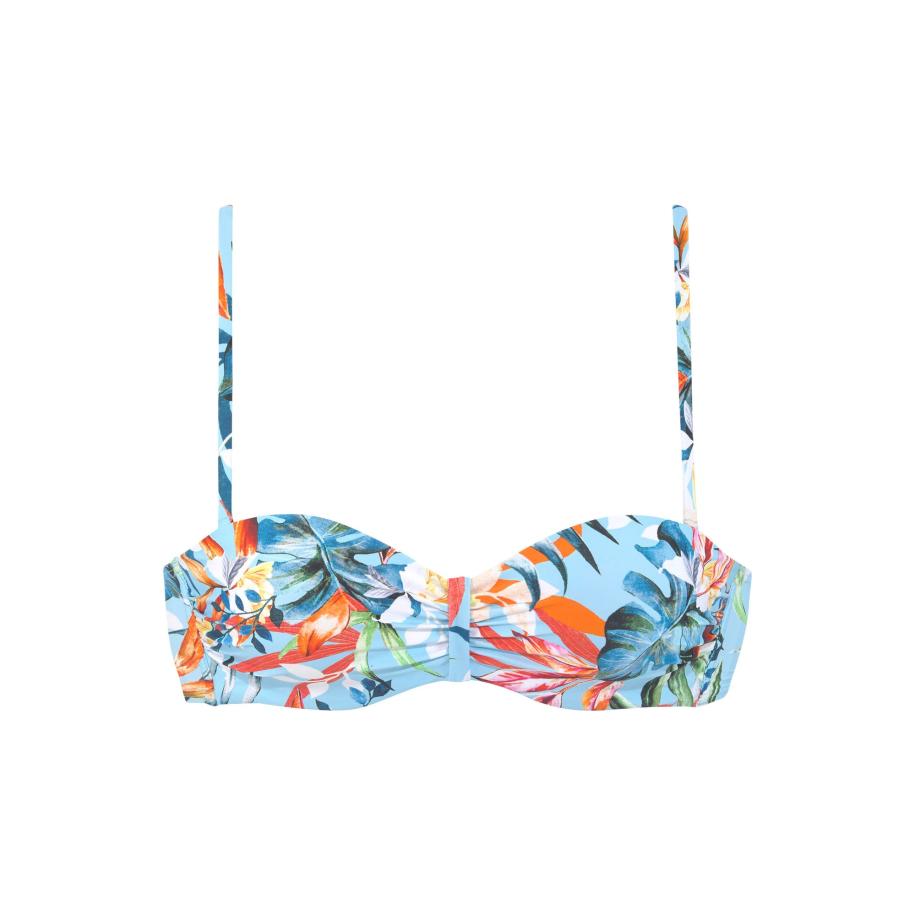 Venice Beach VENICE BEACH Bikinitop lichtblauw / groen / oranje / wit -