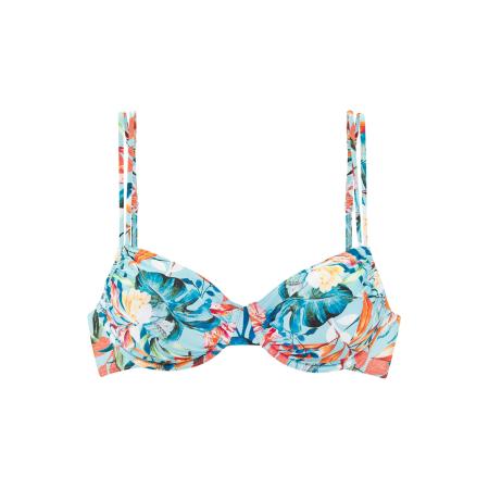 Venice Beach VENICE BEACH Bikinitop Wire-Top Caru Venice Beach beige / lichtblauw / oranje