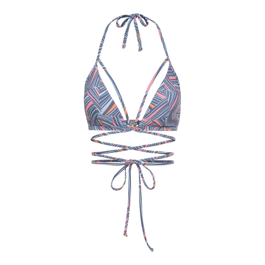 Lascana LSCN by LASCANA Bikinitop Lisa duifblauw / hemelsblauw / oranje -