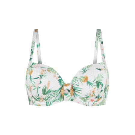 LingaDore LingaDore Bikinitop camel / jade groen / pastelroze / wit