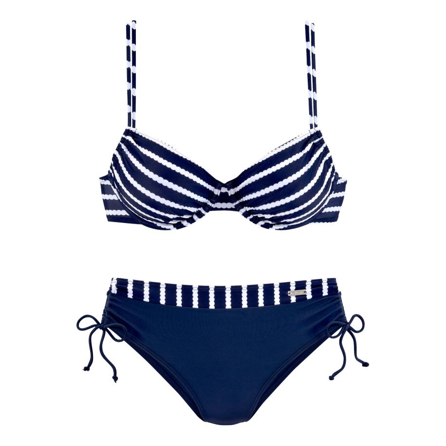 Lascana LASCANA Bikini navy / wit -