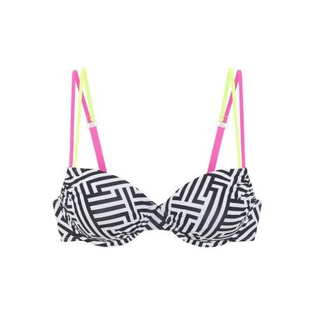Buffalo BUFFALO Bikinitop citroen / pink / zwart / wit
