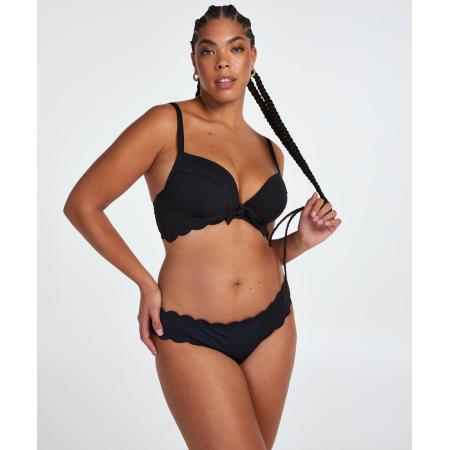 Hunkemöller Rio Bikinibroekje Scallop Zwart