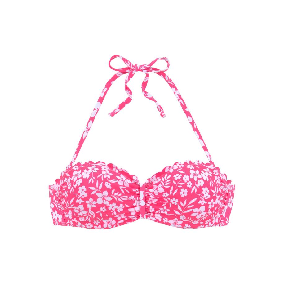 VIVANCE VIVANCE Bikinitop pink / wit -