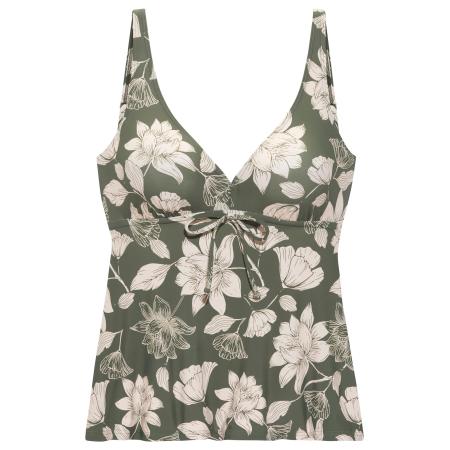 s.Oliver Tankinitop olijfgroen / wit