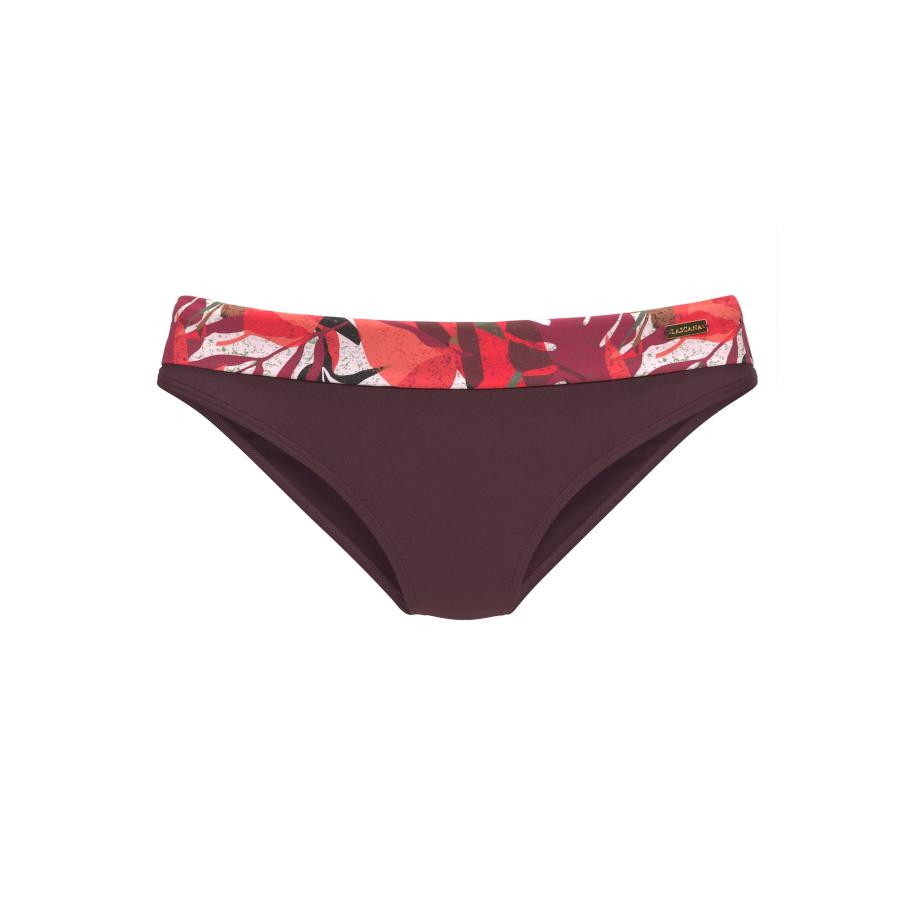 Lascana LASCANA Bikinibroek bruin / aubergine / rood / wit -