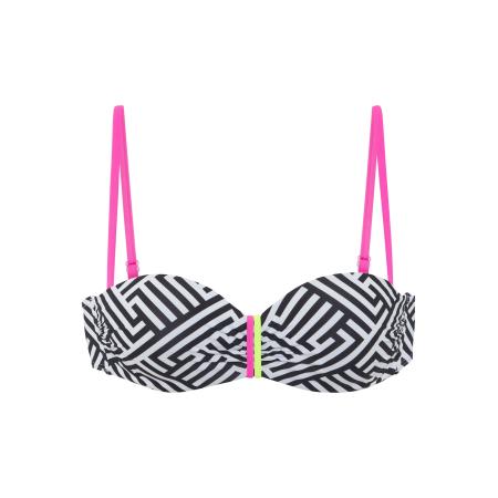 Buffalo BUFFALO Bikinitop neongeel / pink / zwart / wit