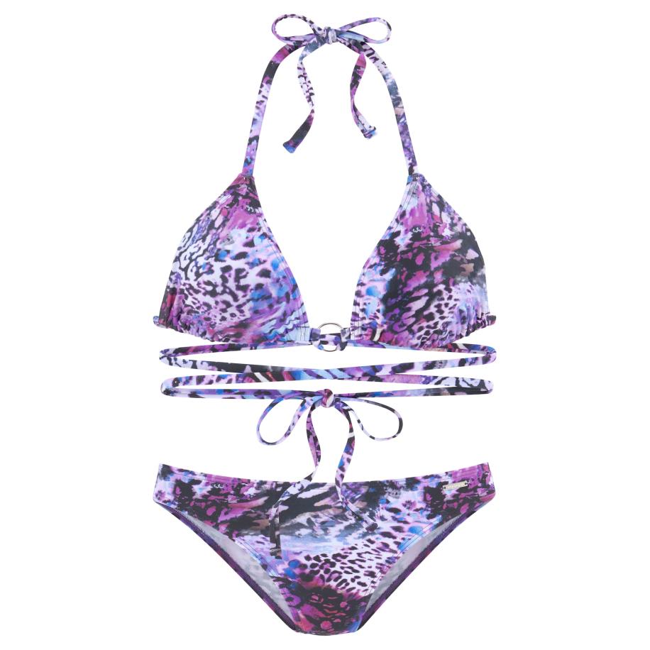 Bruno Banani Bruno Banani Bikini azuur / antraciet / lila / bessen -