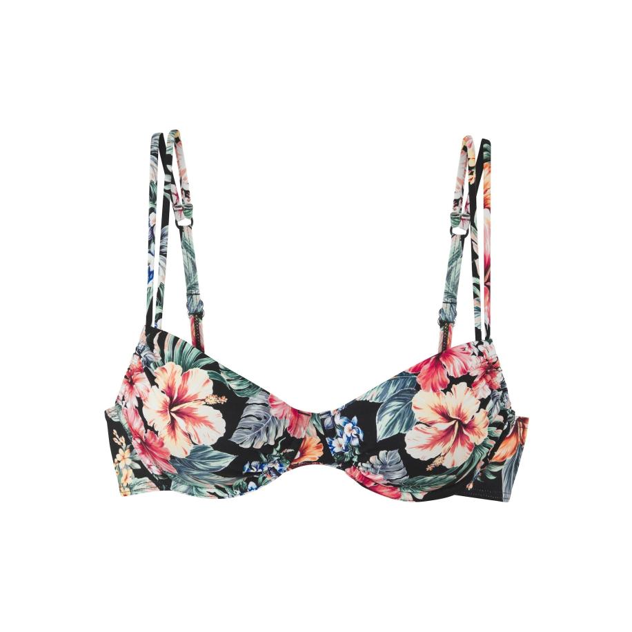 Lascana LASCANA Bikinitop groen / pink / rood / zwart -