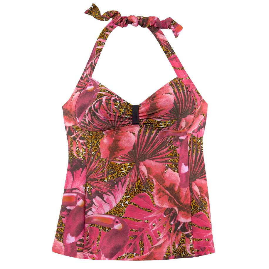 Lascana LASCANA Tankini groen / pink / rood / zwart -