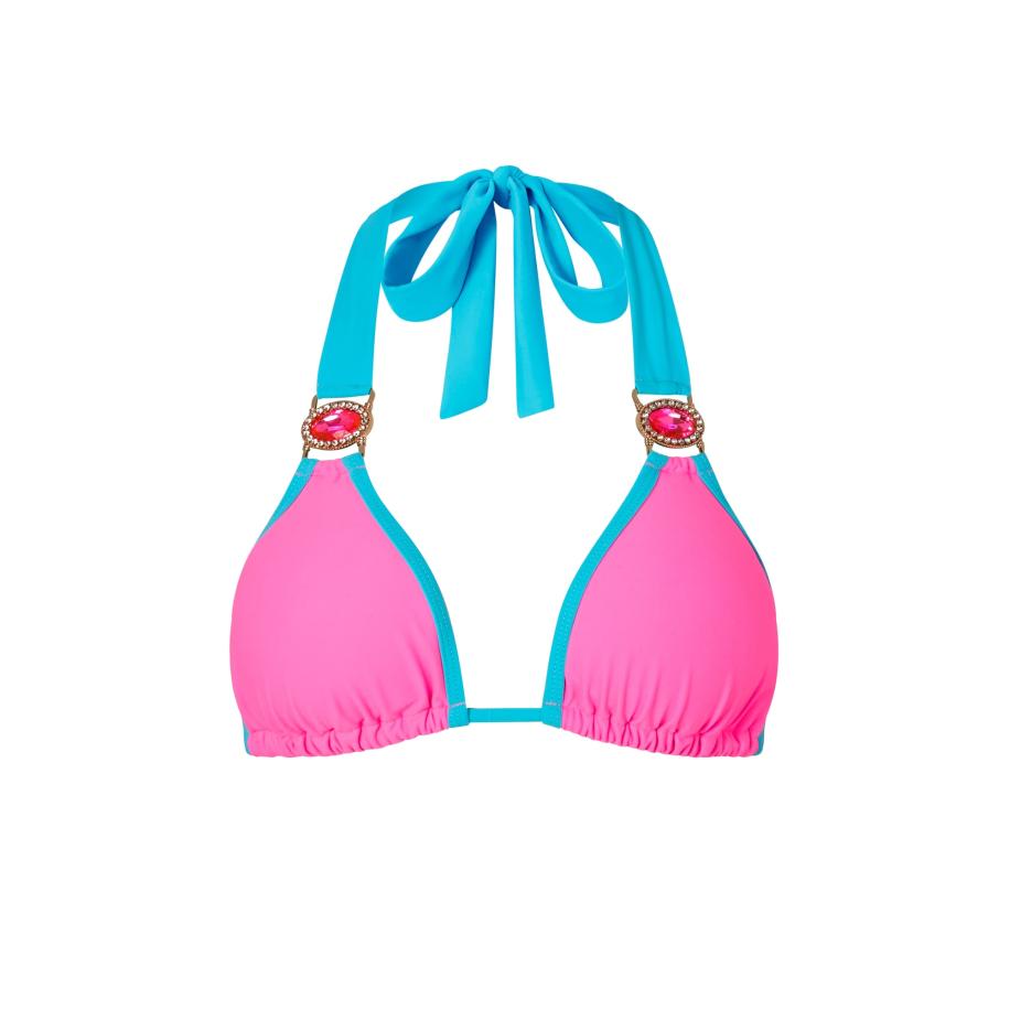 Moda Minx Moda Minx Bikinitop Amour blauw / pink -