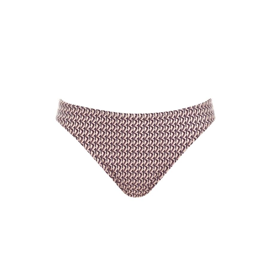 OLYMPIA OLYMPIA Bikinibroek beige / donkerrood -