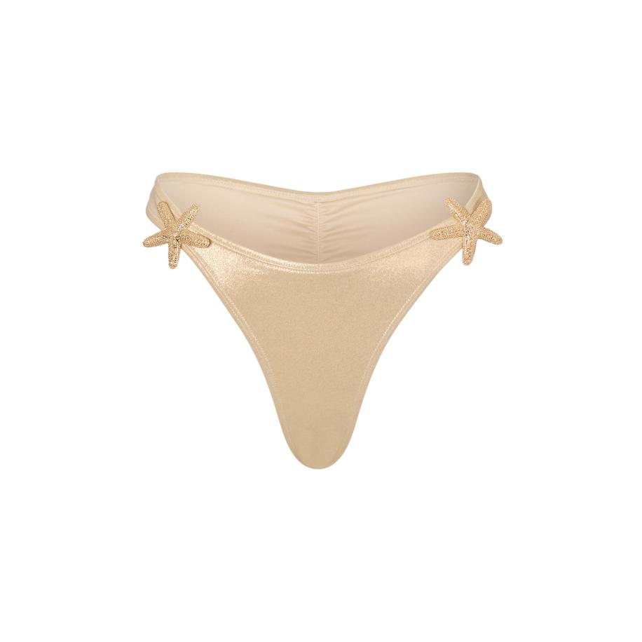 Moda Minx Moda Minx Bikinibroek Starfish goud -