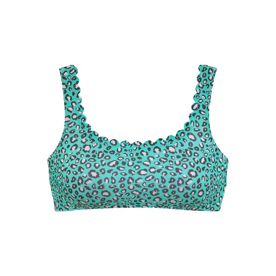 Lascana LASCANA Bikinitop grijs / mintgroen / zwart -