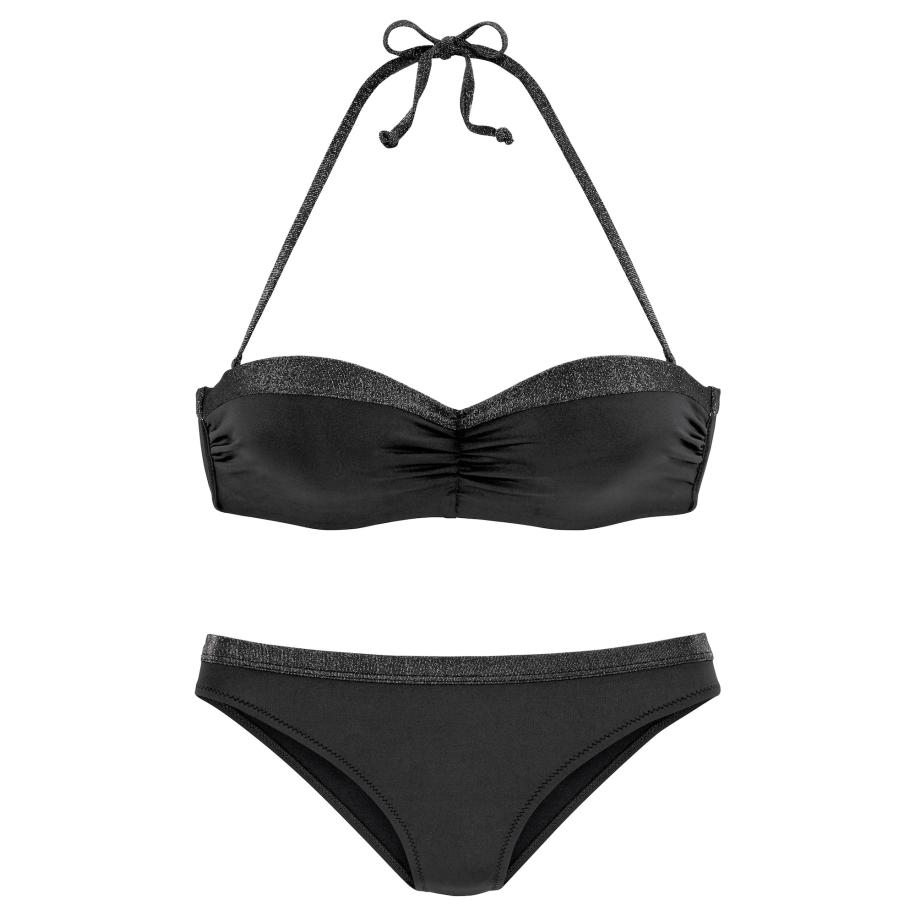 JETTE Bikini zwart / zilver Zwart