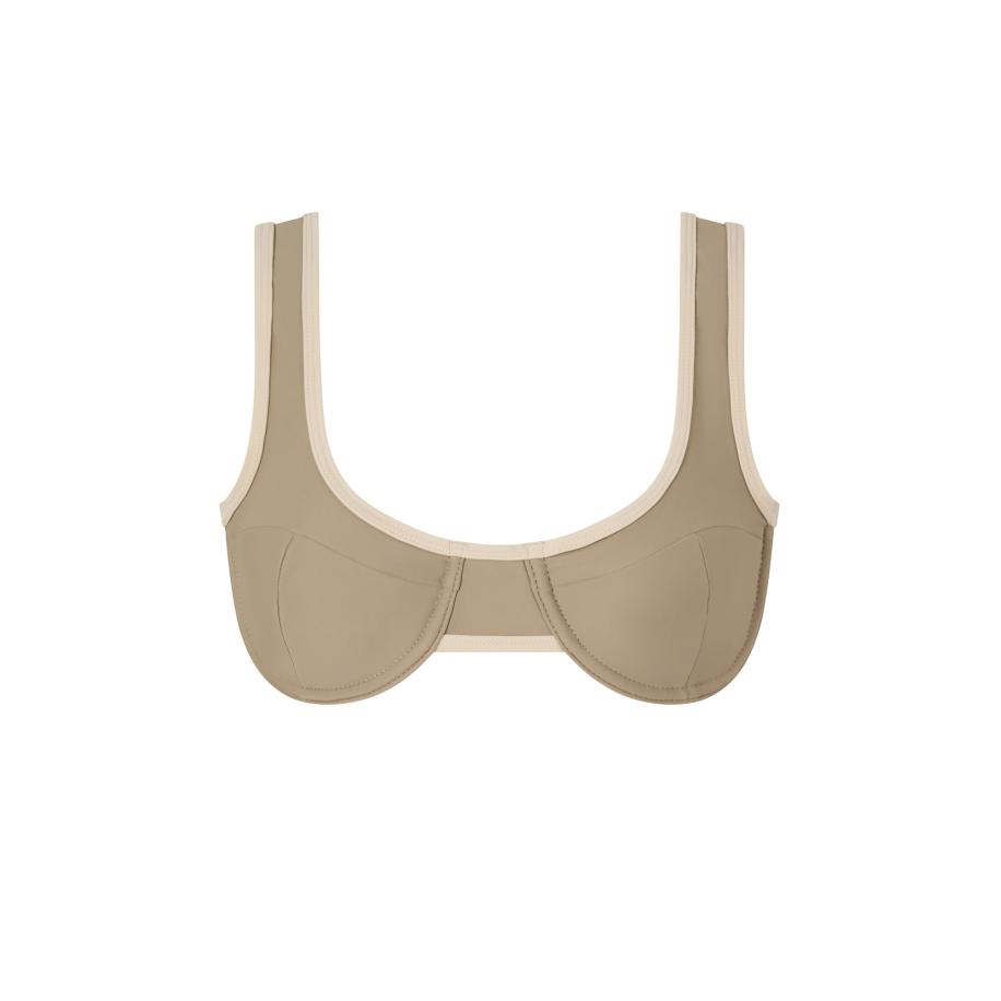 Moda Minx Moda Minx Bikinitop beige / stone grey -