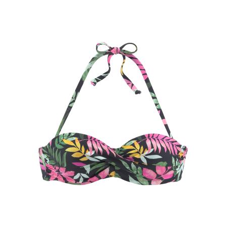 VIVANCE VIVANCE Bikinitop gemengde kleuren / zwart