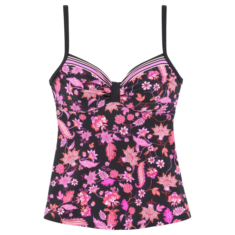 Lascana LASCANA Tankinitop pink / zwart -