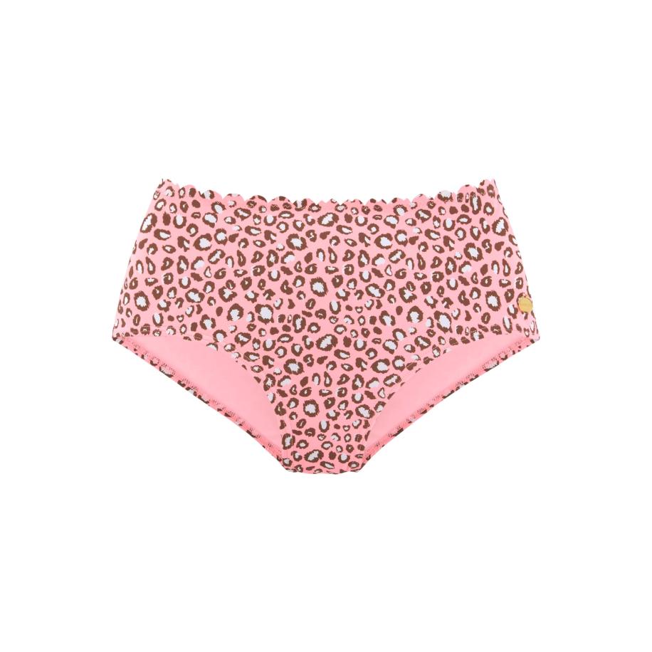 Lascana LASCANA Bikinibroek bruin / grijs / zalm roze -