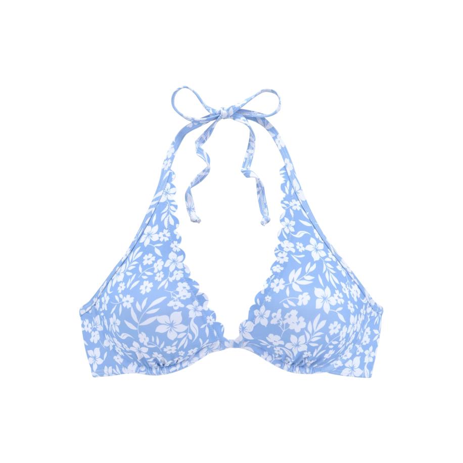 VIVANCE VIVANCE Bikinitop lichtblauw / wit -