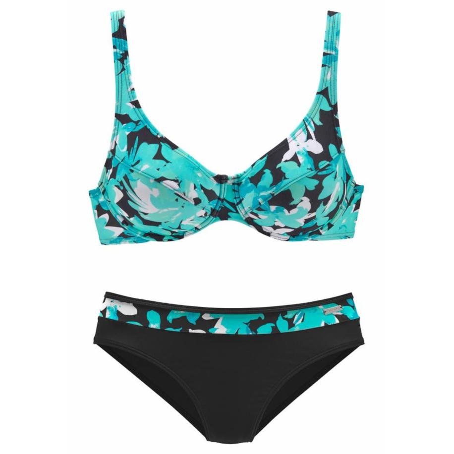 PETITE FLEUR PETITE FLEUR Bikini turquoise / zwart / wit -