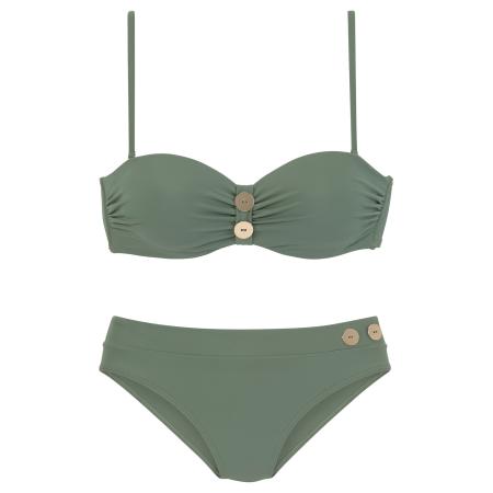 VIVANCE VIVANCE Bikini olijfgroen / pastelroze