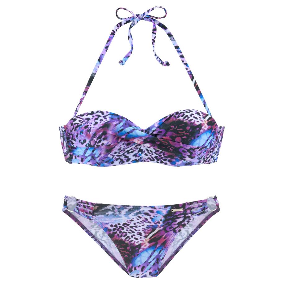 Bruno Banani Bruno Banani Bikini pruim / sering / zwart / wit -