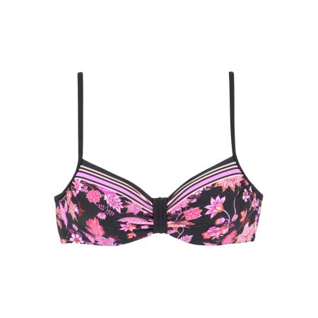 Lascana LASCANA Bikinitop lila / oranje / pink / zwart