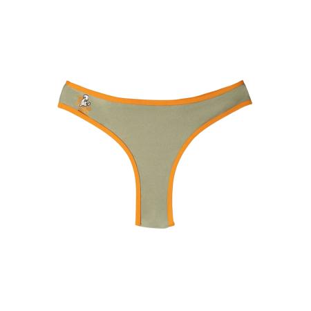 Bershka Bershka Bikinibroek groen / oranje / zwart / wit