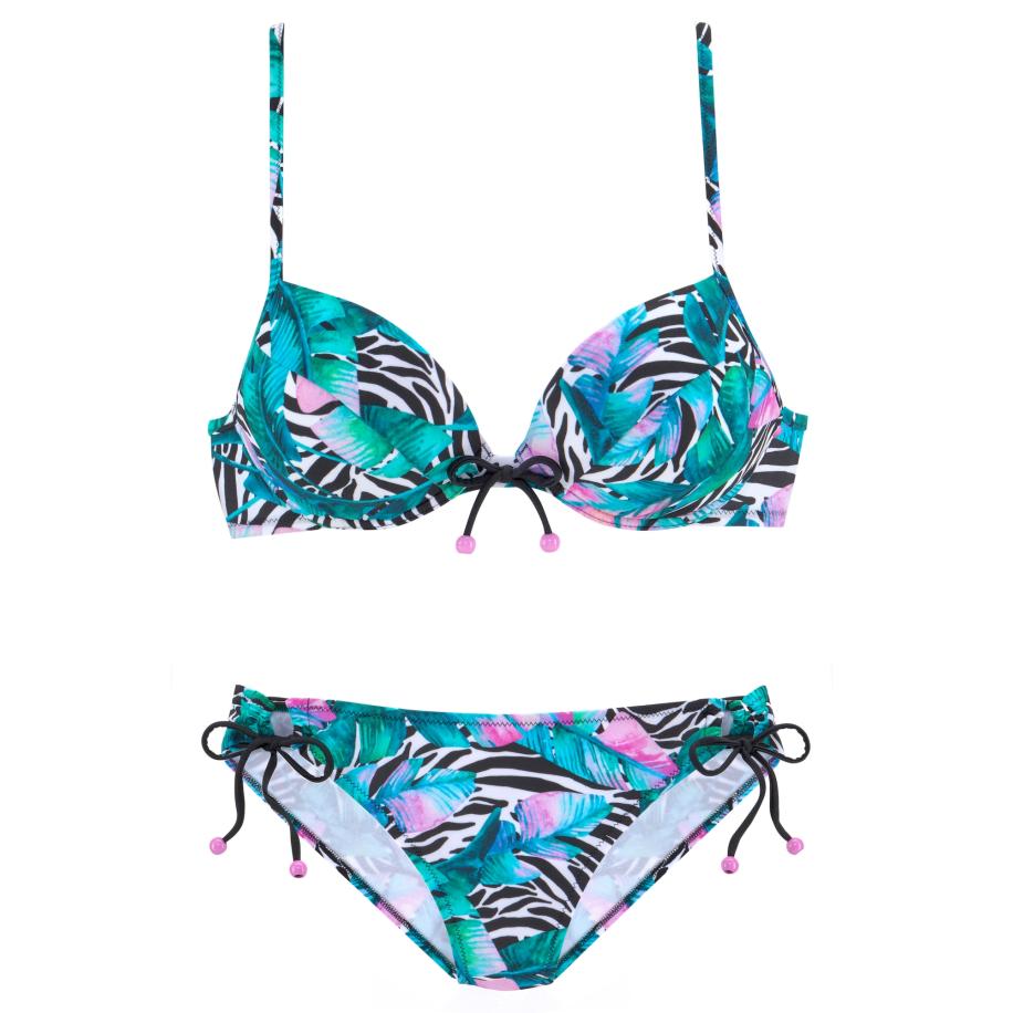 VIVANCE VIVANCE Bikini jade groen / pink / zwart / wit -