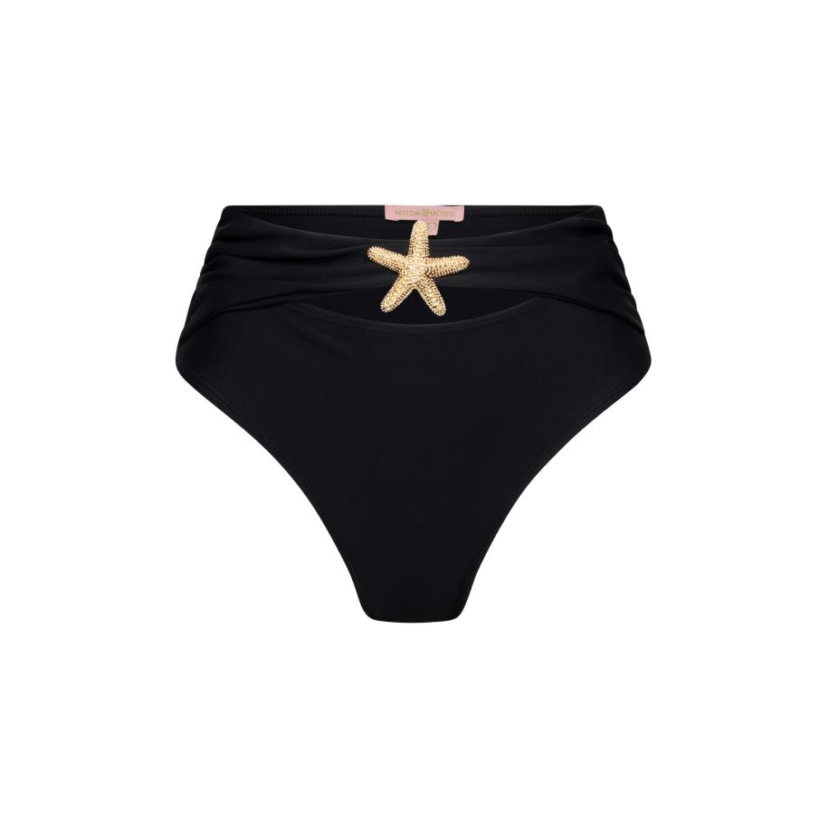 Moda Minx Moda Minx Bikinibroek Starfish zwart -