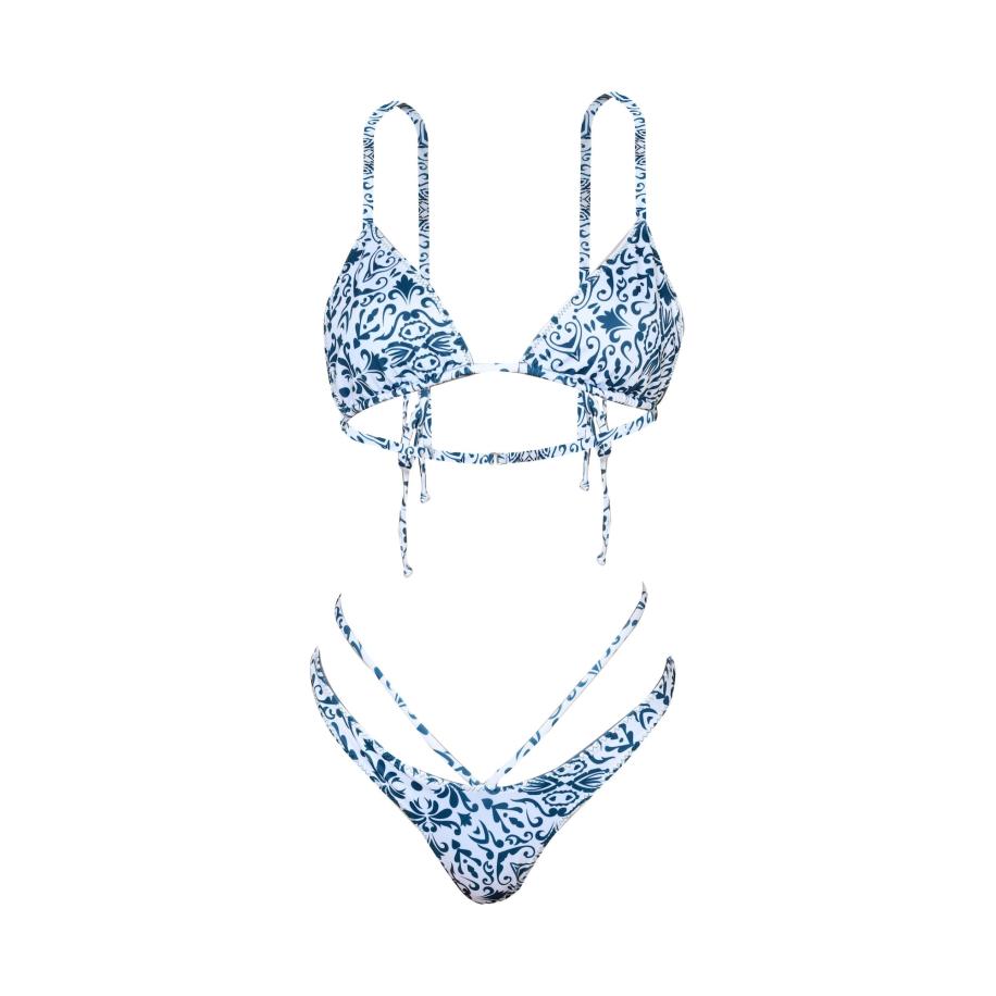 Kadoo Kadoo Bikini ECONYL® Balinese Batik Set 2-tlg. blauw -