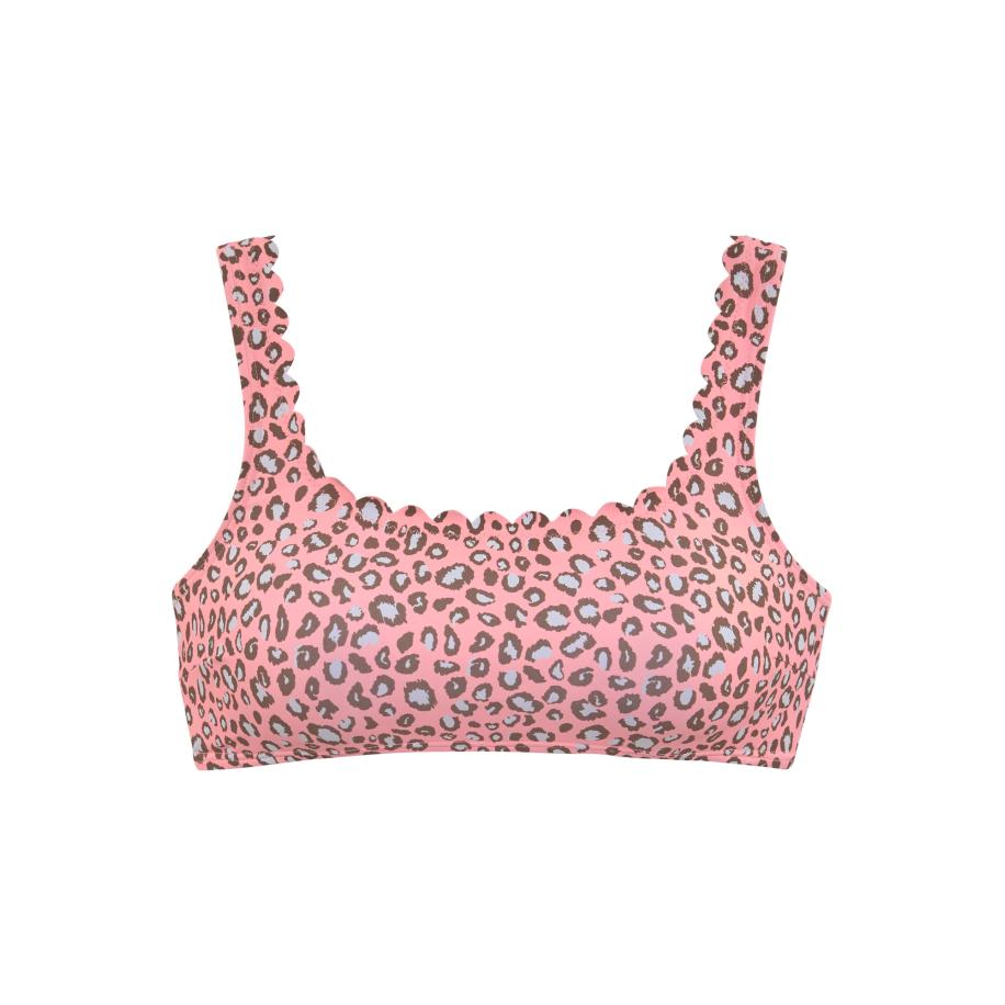 Lascana LASCANA Bikinitop lichtblauw / bruin / zalm roze -