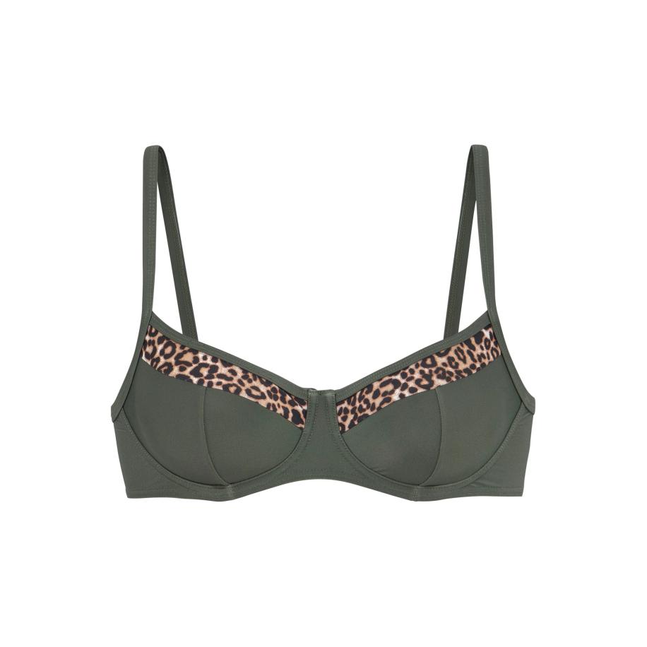 Lascana LASCANA Bikinitop beige / bruin / olijfgroen -