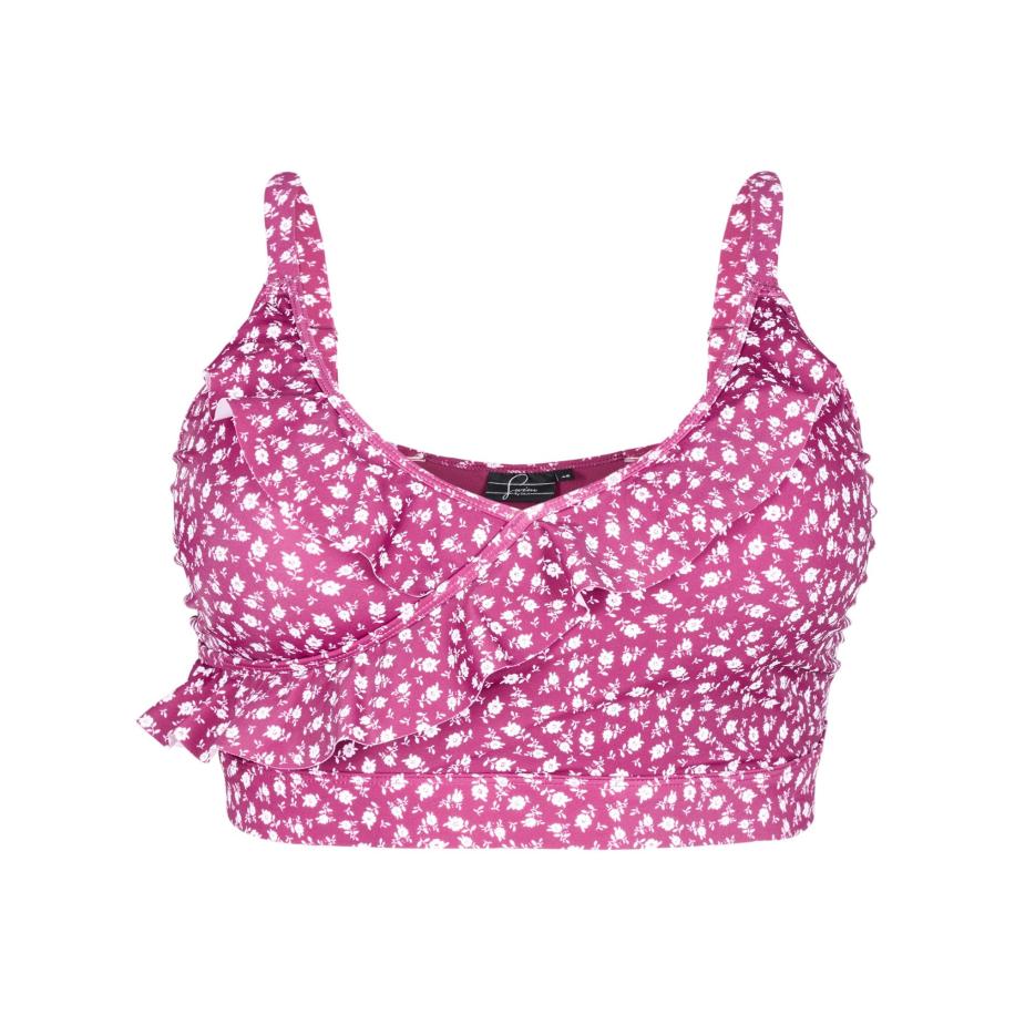 Zizzi Swim by Zizzi Bikinitop SKATRIN pink / wit -