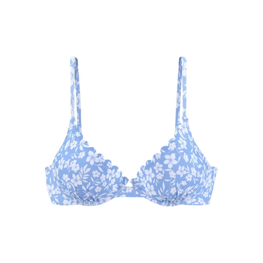 VIVANCE VIVANCE Bikinitop blauw / wit -